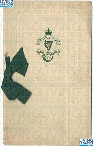 ID1059 - Artefact relating to - Rfl. James Morrison, Stretcher - Bearer, 8th Battalion Royal Irish Rifles 