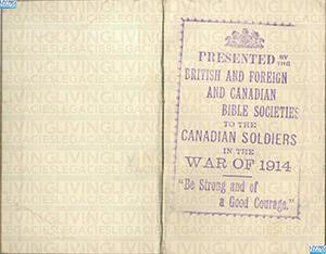 ID1109 - Artefacts relating to - Pte Alex Cairns, 4th Battalion Canadian Infantry