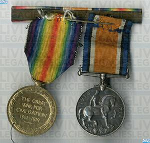 ID1150 - Artefacts relating to - Pte David Shields, RASC Royal Army Service Corp.
