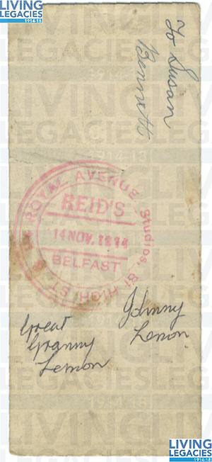 ID1166 - Artefacts relating to - John Lemon, 2nd Battalion RIR 