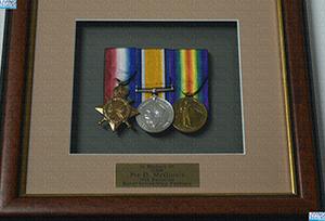 ID1174 - Artefacts relating to - Pte D. McGinnis, 10th Battalion Royal Inniskilling Fusiliers 