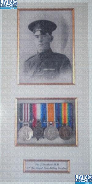ID1183 - Artefacts relating to - L. CPL  J. Douthart, 10th Royal Inniskilling Fusiliers 
