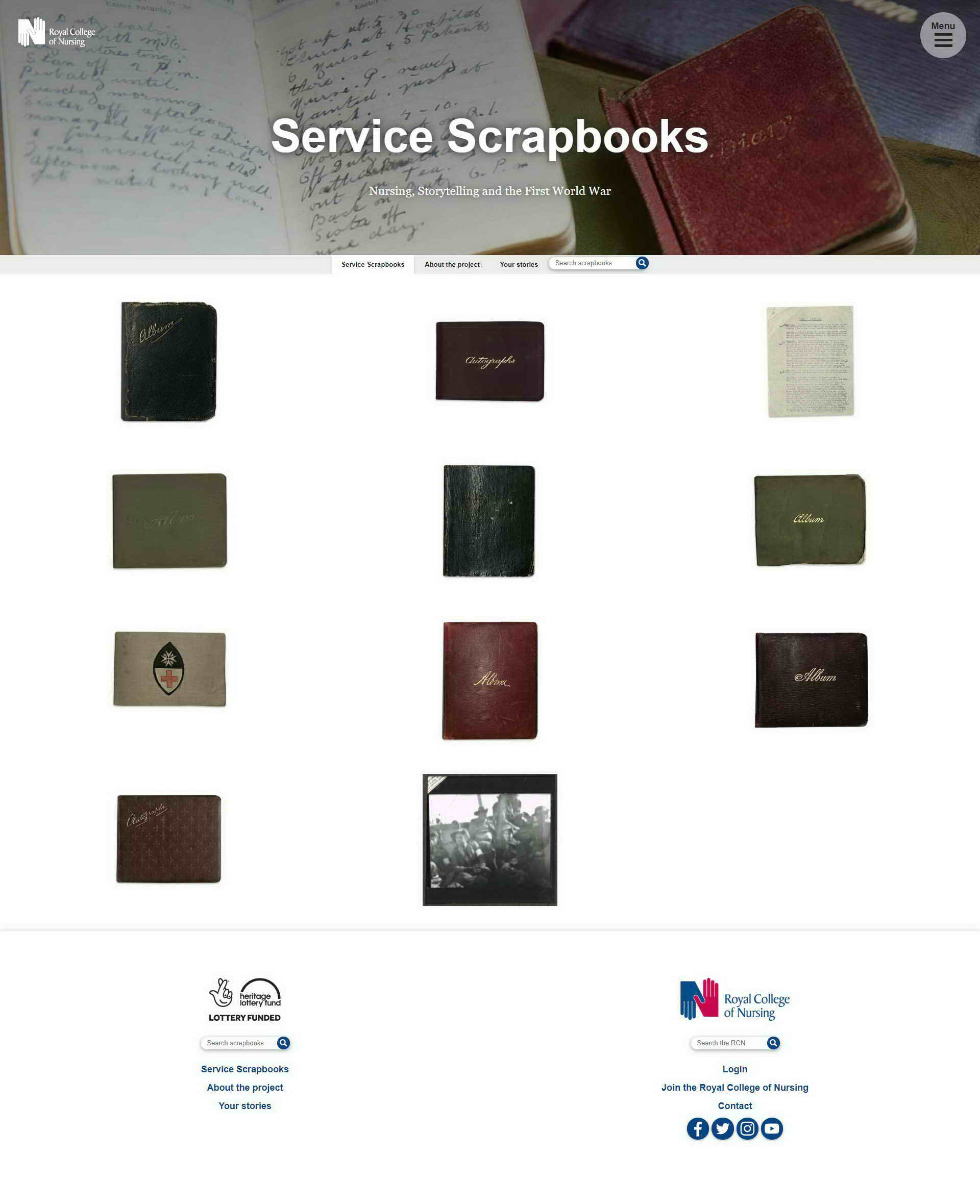 Service Scrapbooks: Nursing, Storytelling and the First World War